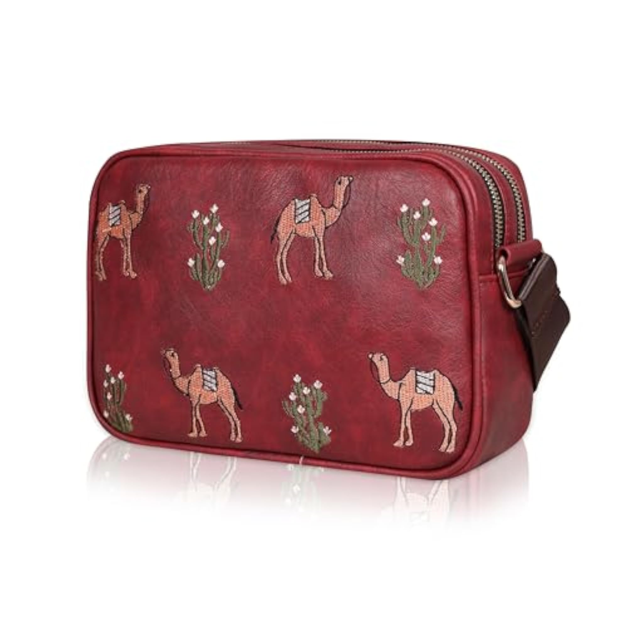 Desert Harmony Trunk Sling Bag for Women, Rectangular Crossbody Bag